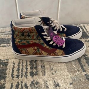 Vans sk8 hi 8 reissue liberty art fabrics blue floral vault supreme van goh